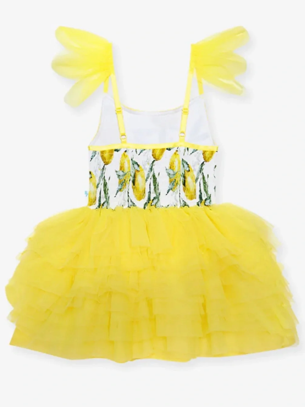 Posh Peanut Limoncello Tulle Smocked Dress